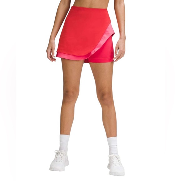 Lululemon - Asymmetrical Layered High Rise Tennis Skirt Sz 10 - Picture 1 of 10